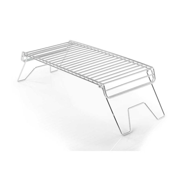 CAMPFIRE GRILL WITH FOLDING LEGS